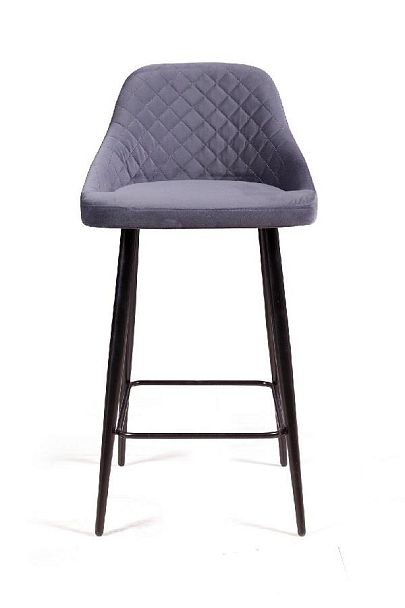 Стул полубарный Douglas ромб, бархат серый 27 - Вид 2