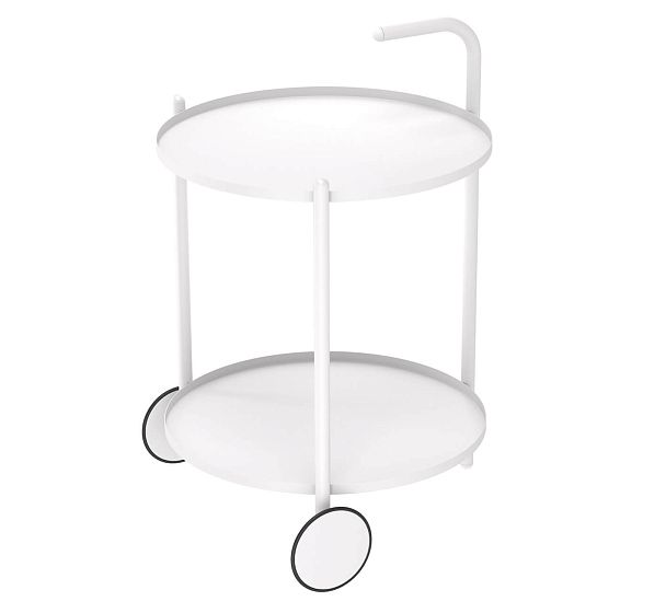 Сервировочный столик Sheffilton SHT-CT60 белый муар/белый - Вид 5