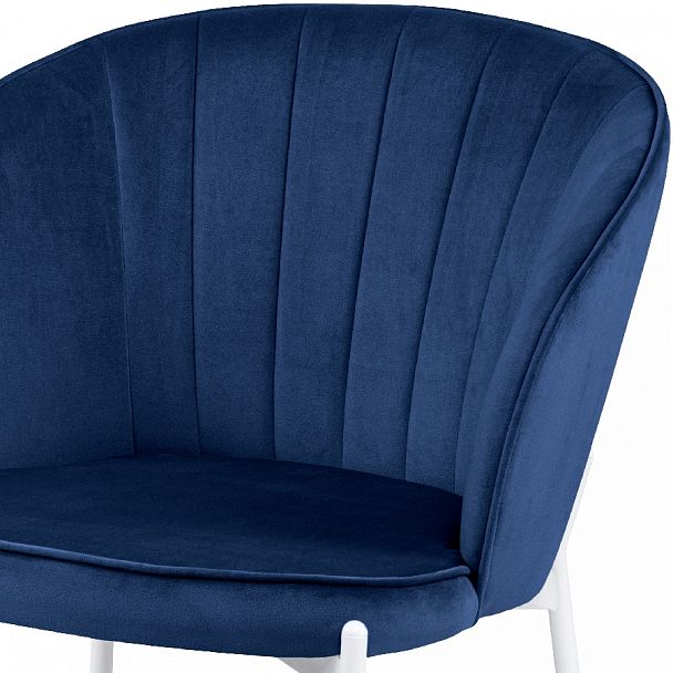 Комплект кухонных стульев Миэль синий велюр/белый, 3 шт. - Вид 6