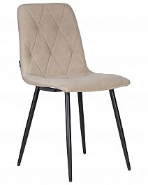 Стул обеденный DOBRIN CHILLY ROMBO (Капучино Simple 05, основание черное) - Фото предпросмотра