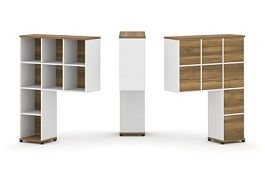 Concept Надставка высокая CN.ONV-001 Сандал Янтарный/Белый Бриллиант/Металл Черный 1099*350*1486 - Фото предпросмотра