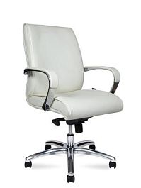 Кресло офисное / Sorbonne LB ivory / слоновая кость экокожа - Фото предпросмотра