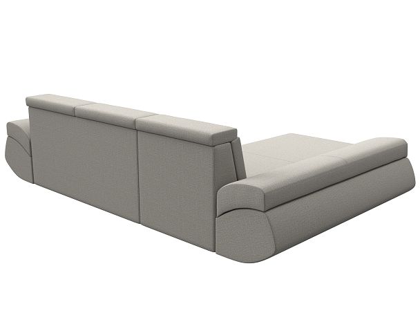 Диван угловой Лига-032 левый угол Рогожка бежевый - Вид 6