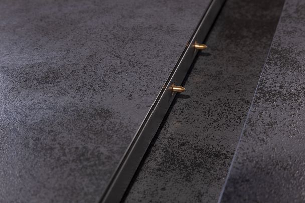 Стол раскладной Lincoln (160+40 см) глазурованное стекло черный - Вид 11