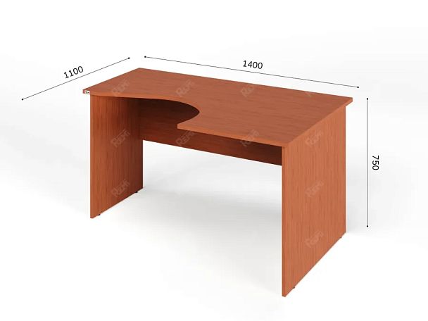 ЛАЙТ / LIGHT RLG005-14x11R Угловой стол 140x100x75 Орех Итальянский - Вид 3