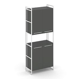 Rift Шкаф 5 ниш широкий RF.SS-52 Антрацит/Металл Белый 420*396*2010 - Фото предпросмотра