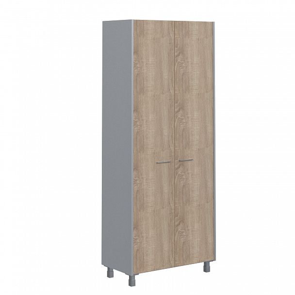 Гардероб "Offix new" OCW 87.1 дуб сонома/металлик - Вид 1