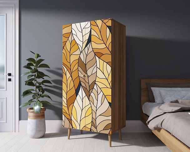 Шкаф малый двухстворчатый Berber принт 8 арт BB08/Print_08 - Вид 3