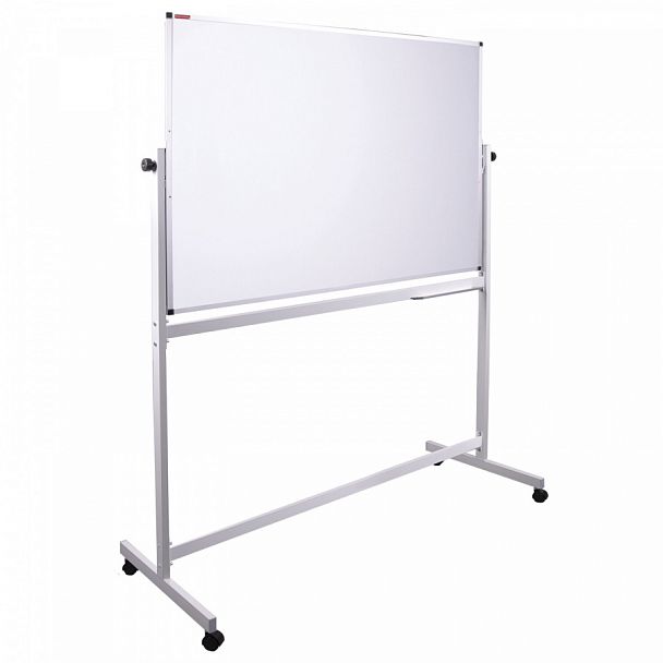 Доска магнитно-маркерная НА СТЕНДЕ 100х150 см, 2-сторонняя, BRAUBERG, 238141 - Вид 1