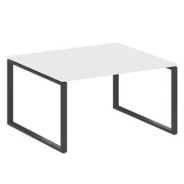 Metal System Перег. стол (1 столешница) на О-образном м/к БО.ПРГ-1.3 Белый/Антрацит металл 1400*1235*750 - Фото предпросмотра