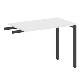 Metal System Quattro Приставной элемент на П-образном м/к 40БП.ПР-3 Белый/Антрацит металл 1000*600*750 - Фото предпросмотра