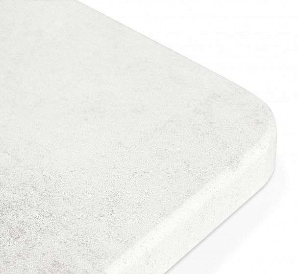 Стол Sheffilton SHT-TU14/120/80 МДФ белый муар/золото/голубой бетон - Вид 4