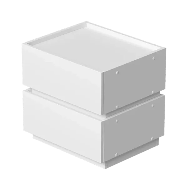 Тумба универсальная модульная Анна, белый - Вид 3