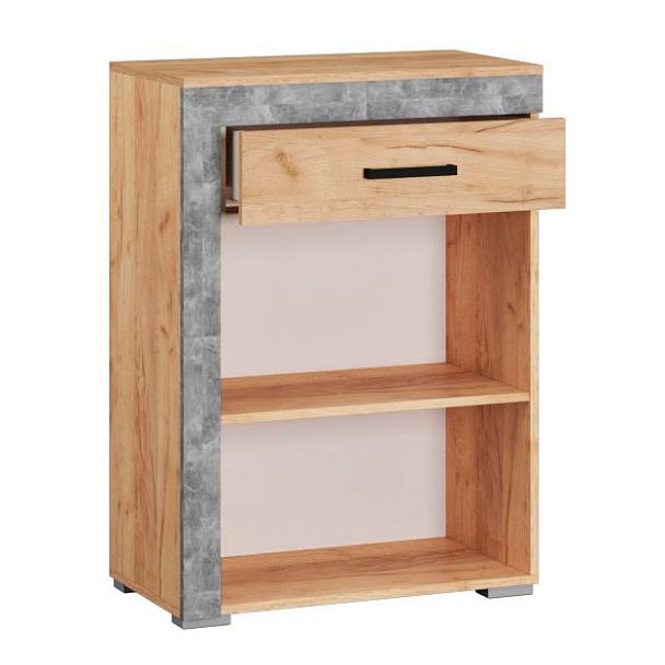 Прихожая Галант обувница дуб крафт золотой/ателье светлое - Вид 2