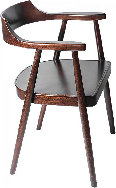 Комплект деревянных стульев с подлокотниками Боэн темный орех, 3 шт. - Вид 3