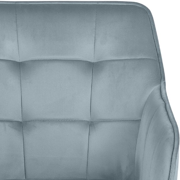 Комплект барных поворотных кресел Мони К, Confetti dusty blue/белый, 2 шт. - Вид 8