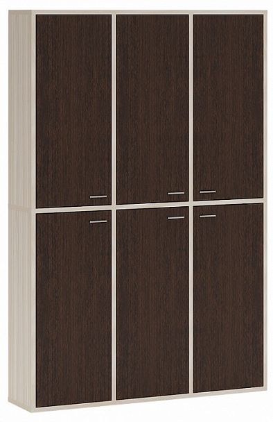 Шкаф книжный Домино СУ(ш3в2)+6ФГ Венге/Карамель - Вид 1