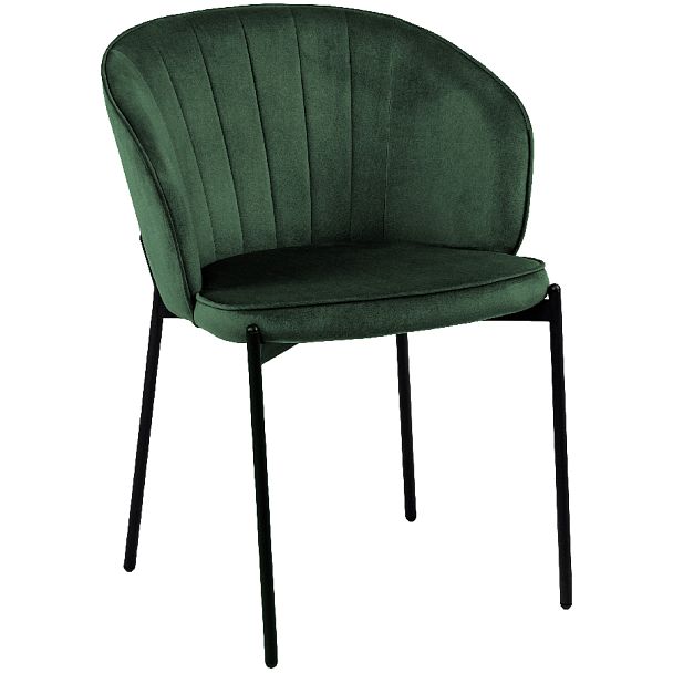 Комплект кухонных стульев Миэль зеленый велюр/черный, 4 шт. - Вид 3