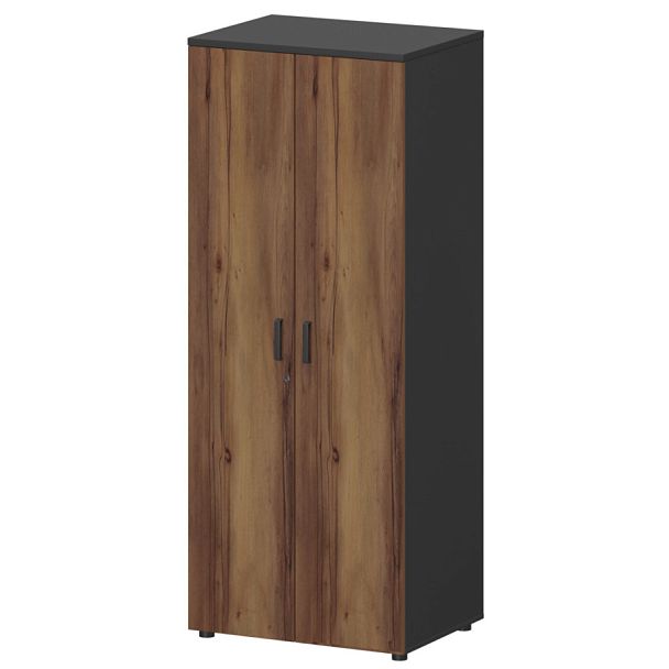 Шкаф для одежды СМШ-58-6ШД Тип1 Графит/Таксония 792x594x1990 Смарт - Вид 1