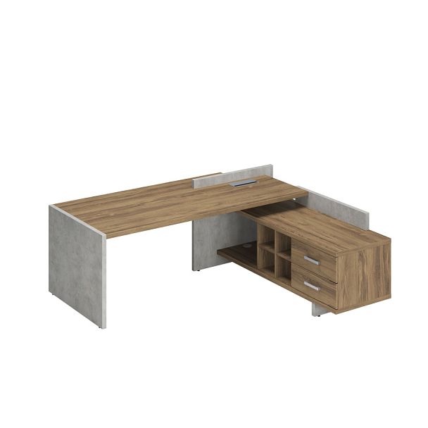 Стол правый 2200x1996x840 Wood&Stone - Вид 1