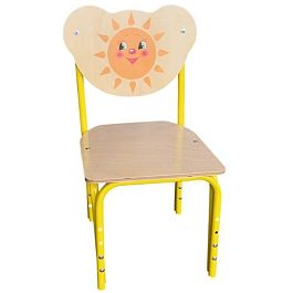 Детский стульчик Кузя Фанера Солнышко, гр.00-0 - Фото предпросмотра
