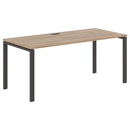 Стол прямой EUST 1780 Дуб Денвер светлый/Мокко 1760х800х750 EDIS - Фото предпросмотра