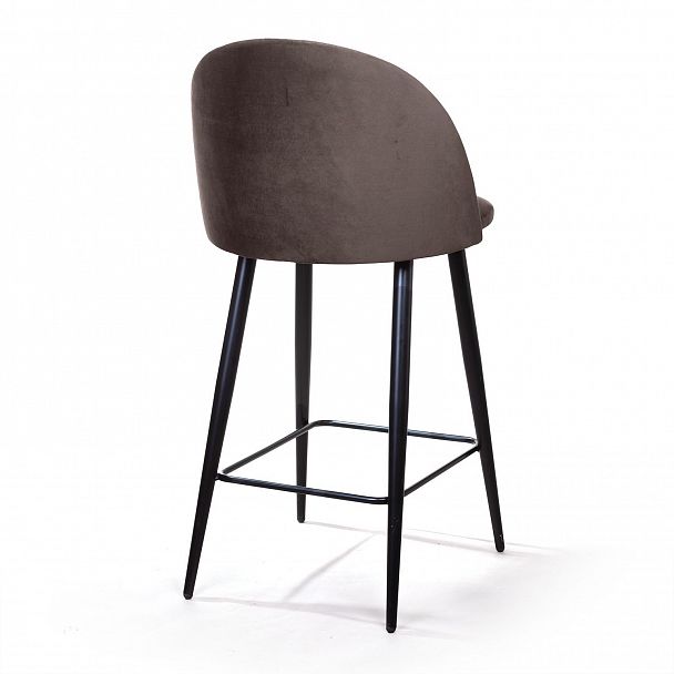 Cтул полубарный Thomas, бархат антрацит 14 - Вид 6