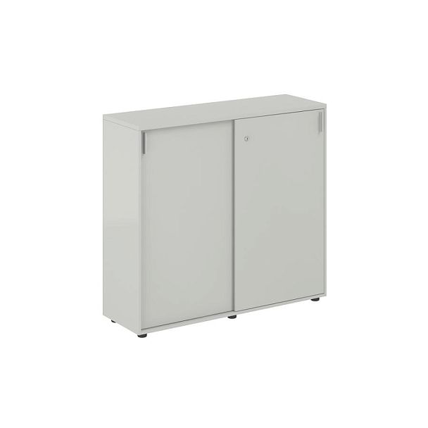 Шкаф купе 1238х400х1125 средний, с замком / корпус цвет: серый бархат, двери цвет: серый бархат Сигма / Sigma - Вид 1
