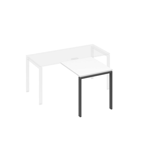 Брифинг-приставка каркас UNO металл A4 А4 Б1 073 БП белый премиум / металлокаркас антрацит - Вид 1