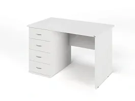 ЛАЙТ / LIGHT RLG008-12x7L Однотумбовый стол 120x70x75 Белый - Фото предпросмотра