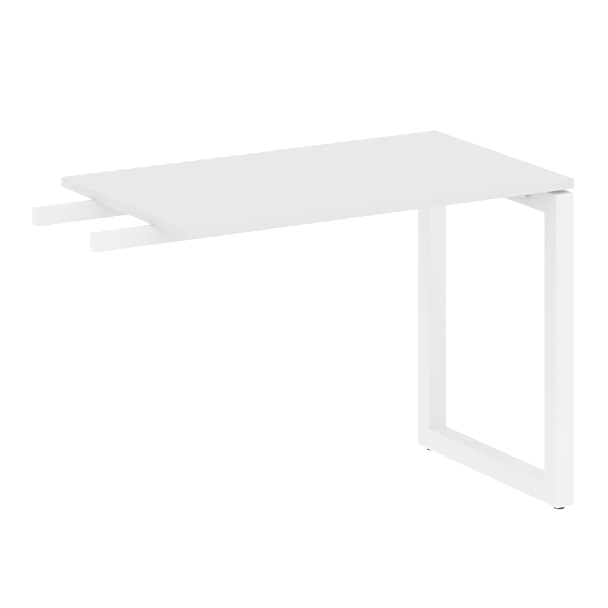 Metal System Quattro Приставной элемент на О-образном м/к 50БО.ПР-3 Белый/Белый металл 1000*600*750 - Вид 1