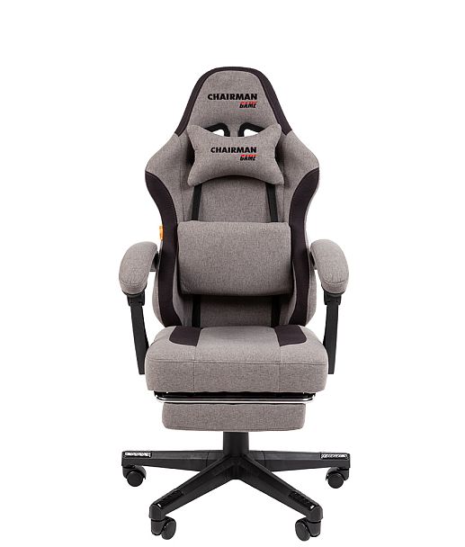 Кресло CHAIRMAN CH27, ткань, серый/черный - Вид 2