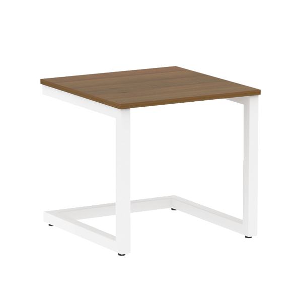 Home Office Стол журнальный VR.SP-2-58.G Орех/Белый металл 580*600*550 - Вид 1