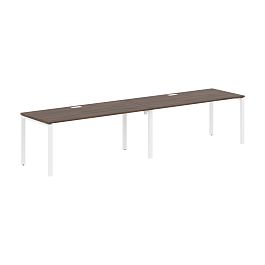 Стол 2-х местный EUWST 3580 Дуб Денвер тёмный/Белый 3526х800х750 EDIS - Фото предпросмотра