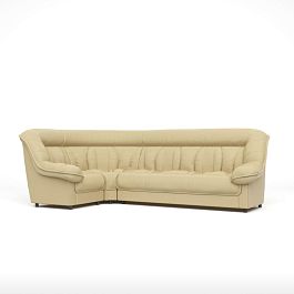 Диван угловой 1У3 Эдельвейс Ed/1y3 экокожа бежевая CN1123 - Фото предпросмотра