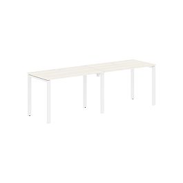 Стол 2-х местный EUWST 2367 Ясень Траун/Белый 2326х670х750 EDIS - Фото предпросмотра