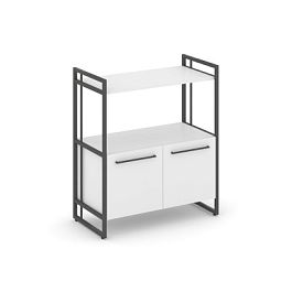 Rift Шкаф 2 ниши широкий RF.SS-22 Белый Бриллиант/Металл Антрацит 798*396*924 - Фото предпросмотра