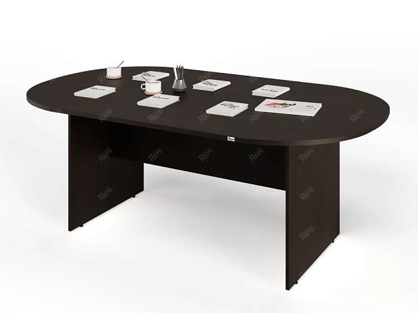 UNITY PКС-12/20 ВЕНГЕ Конференц стол овальный Универсальный 2000х1200х750 - Вид 2