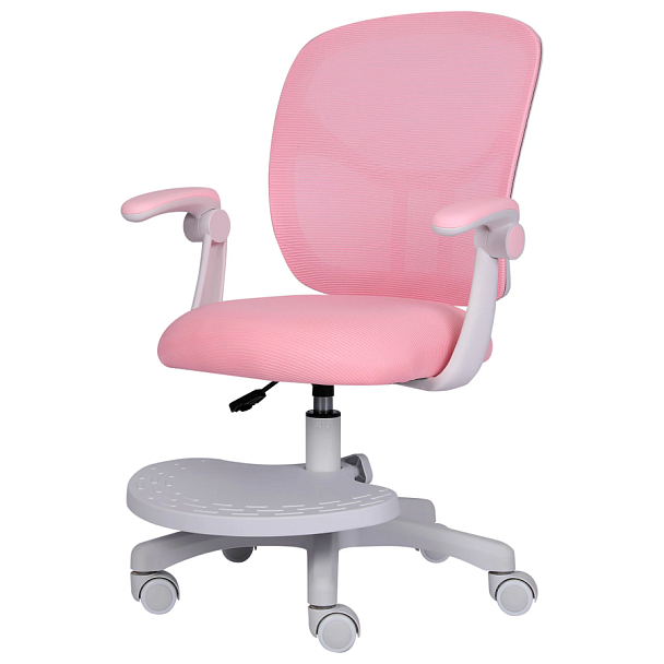 Кресло детское с подставкой для ног BRABIX "Toy MG-205", сетка/ткань TW, розовое, 533151 - Вид 10