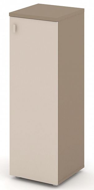 Шкаф средний узкий (1 средний фасад ЛДСП) "ESTETICA" ES.SU-2.3  Капучино - Вид 2