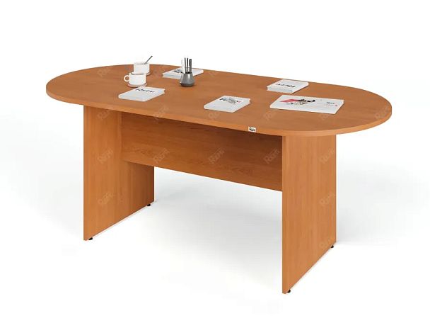 UNITY PКС-09/18 ВИШНЯ Конференц стол овальный Универсальный 1800х900х750 - Вид 2