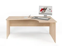 UNITY PC4-18 R ДУБ СОНОМА Офисный стол угловой Правый 1800х1100х750 - Фото предпросмотра