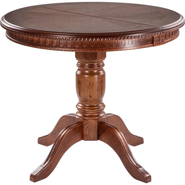 Стол деревянный раскладной Лорель D90 Миланский орех - Вид 1