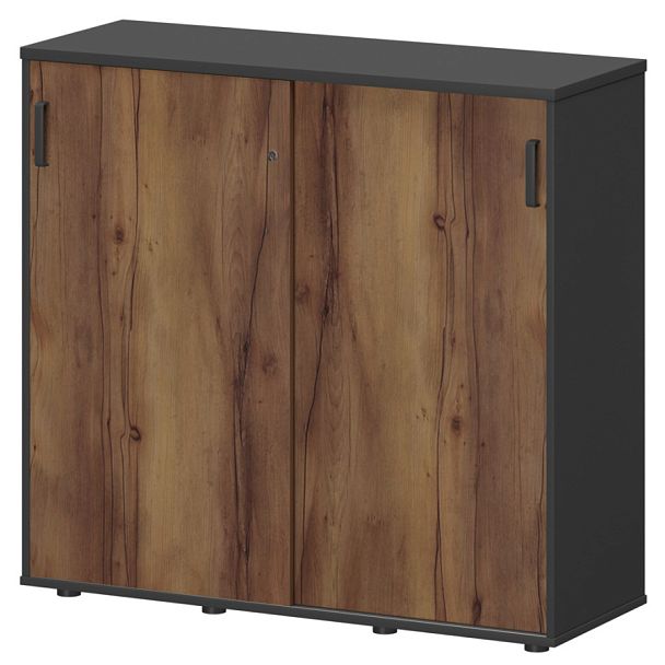 Тумба-купе СМТ-12.11К Тип1 Графит/Таксония 1236x444x1150 Смарт - Вид 1