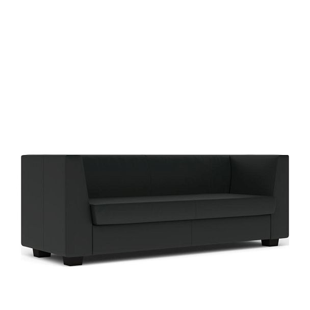 Диван 3-местный Миларго экокожа черная CN1114 - Вид 1