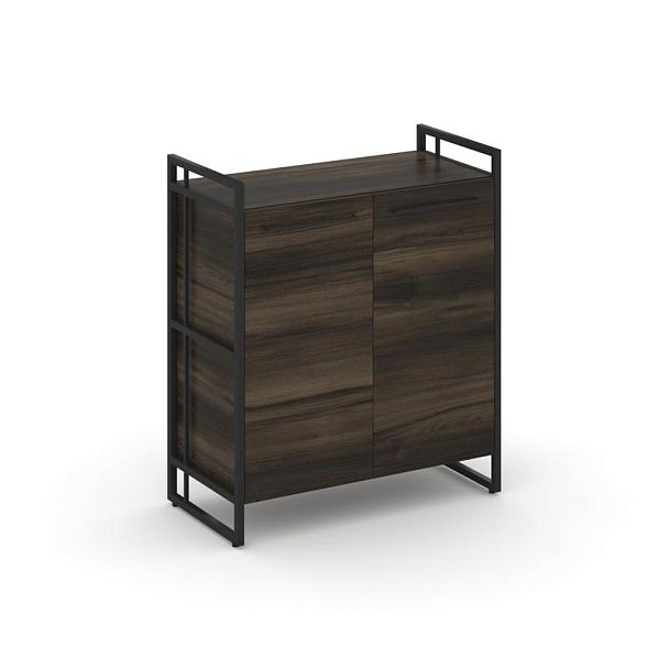 Rift Шкаф 2 ниши широкий RF.SS-21 Дуб Мали/Металл Черный 798*396*924 - Вид 1