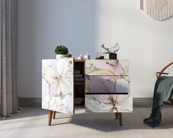 Комод Berber три ящика и дверка 31 принт арт BB34/Print_31 - Вид 2