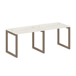 Metal System Quattro Р. ст. на 2 раб. места на О-образном м/к 50БО.СМ-2.1 Дуб наварра/Мокко металл 2000*720*750 - Фото предпросмотра