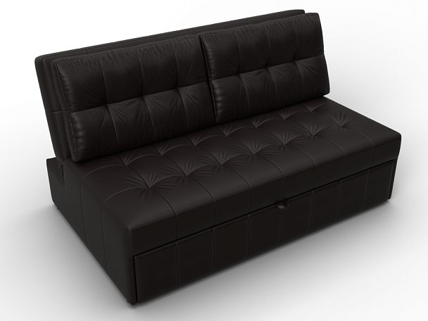 Диван прямой Лига-107 (140) Экокожа коричневый - Вид 6