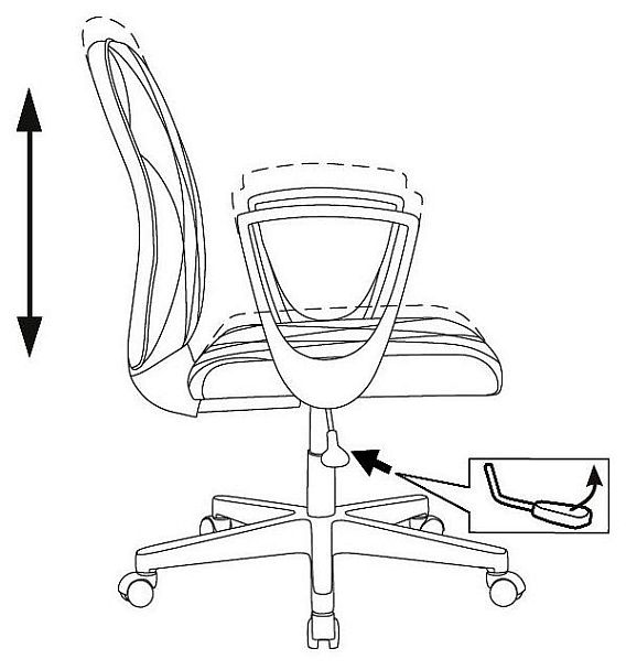 Кресло компьютерное CH-W327/OR-10 - Вид 5